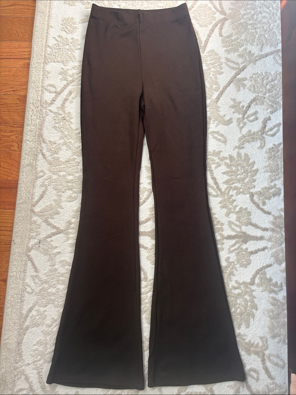 H&M Dark Brown Flared Bootcut Pants